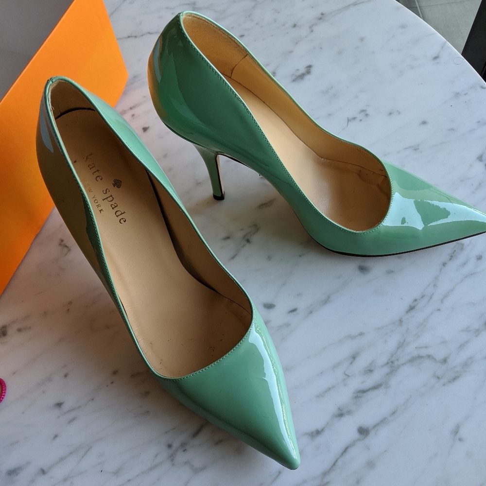 Kate Spade Seafoam Pointed Toe Pumps